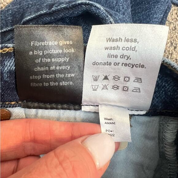 NWT Reformation Donna High Rise Bootcut Jeans Amani Medium Blue sz 24 Stretch - Picture 6 of 9